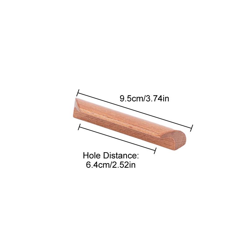 Wooden Cabinet Door Handle Drawer Pulls Nordic Solid Wood Furniture Handle Wardrobe Knob Kitchen Cupboard Furniture Hardware