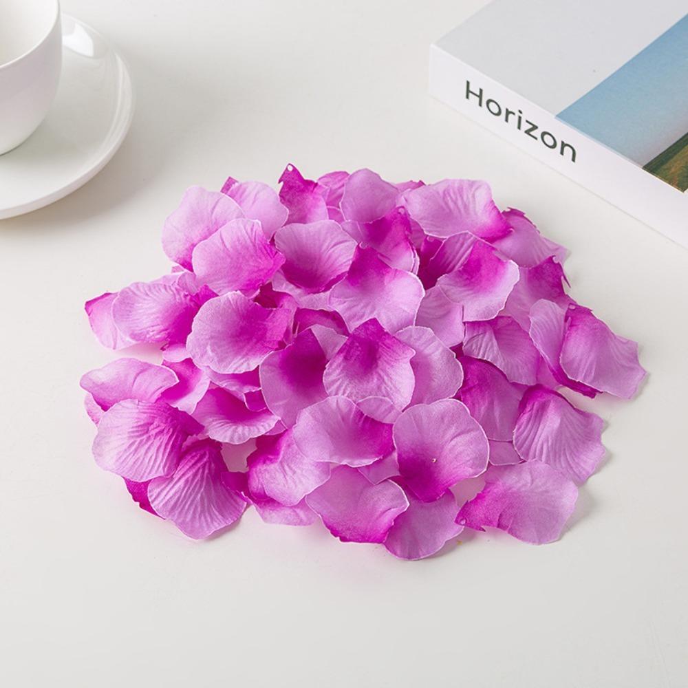Simulation Rose Petal Wedding Room Arrangement Non-woven Petal T-table Sprinkling Flowers KTV Stage Marriage Proposal Props