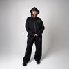 Casual Velvet Men's Print Zipper Sweater High Street Hip Hop Rap Street American Men's and Women's Coat Sweater