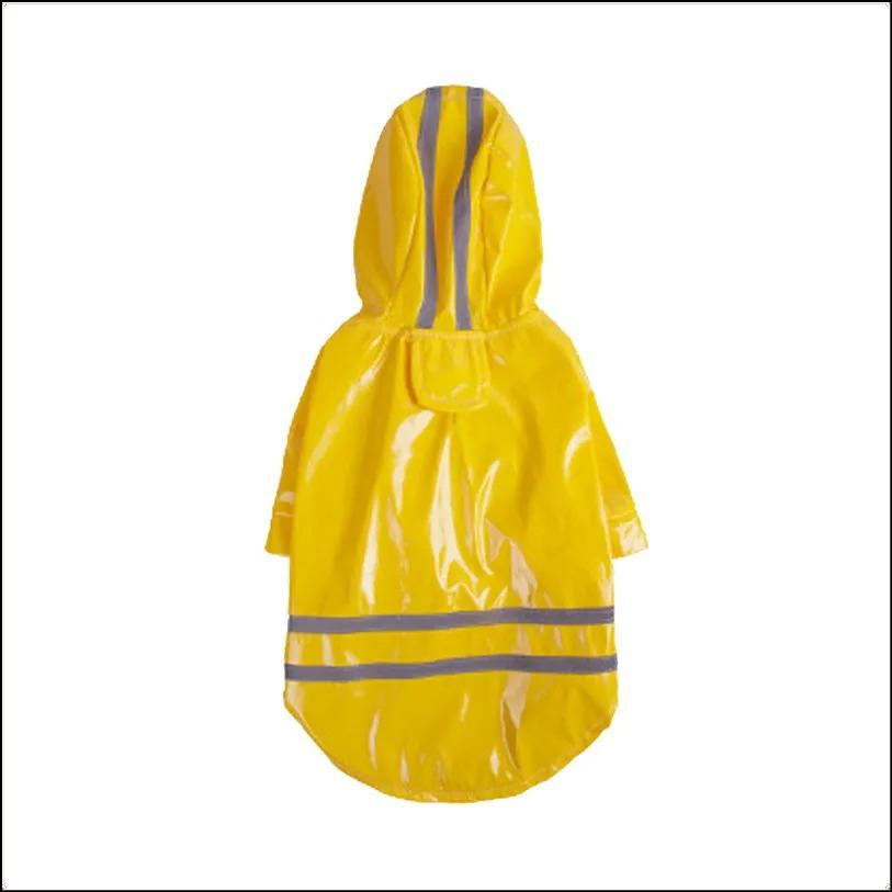Hunderegenmantel Wasserdicht Mit Kapuze Pu-Regenjacke Outdoor-Regenbekleidung S-XL Für Kleine Mittlere Große Hunde Katzen