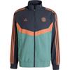 FC Bayern Seasonal Track Top Striped Comfortable Soft Breathable Zip Retro Sports Stand Collar Jacket Men Jacket Black IT4155