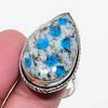 Natural K2 Blue Azurite Gemstone 925 Sterling Silver Jewelry Ring Size 8 AR-17839