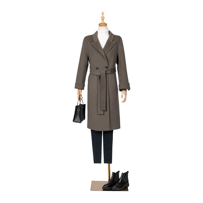 

Autumn and Winter New Coat Atmospheric Long Cashmere Coat High-end Versatile Coat XL верблюд