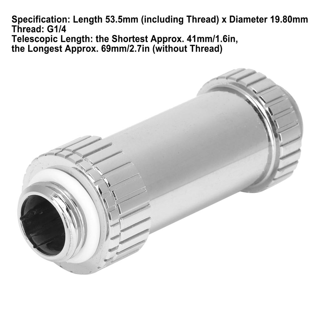 Water Cooling Fitting All Copper BSSJT‑41 Graphics Card SLI Retractable Double External Thread Adapter