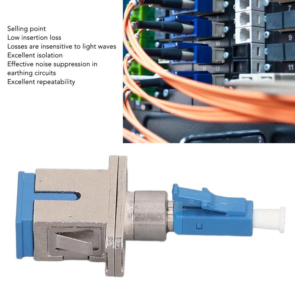 9/125um LC Male To SC Female Connector Low Insertion Loss Single Mode LC To SC Adapter Fiber Optic Connector