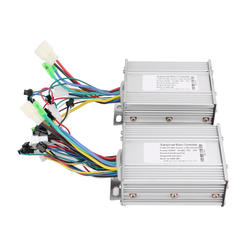 Electric Bicycle Scooter Brushless Controller Kit 36/48V 450W LCD Instrument Dual Drive Controller Kit