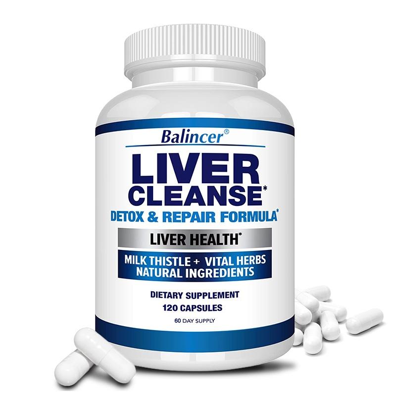 Balincer Liver Wellness Complex Supplement with Milk Thistle, Zinc, Choline, Artichoke, Dandelion & Turmeric 120 Caps