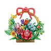 Creative Simulation Of Flower Bonsai Flower Basket Tabletop Decoration Building Blocks Bricks Toys Gifts