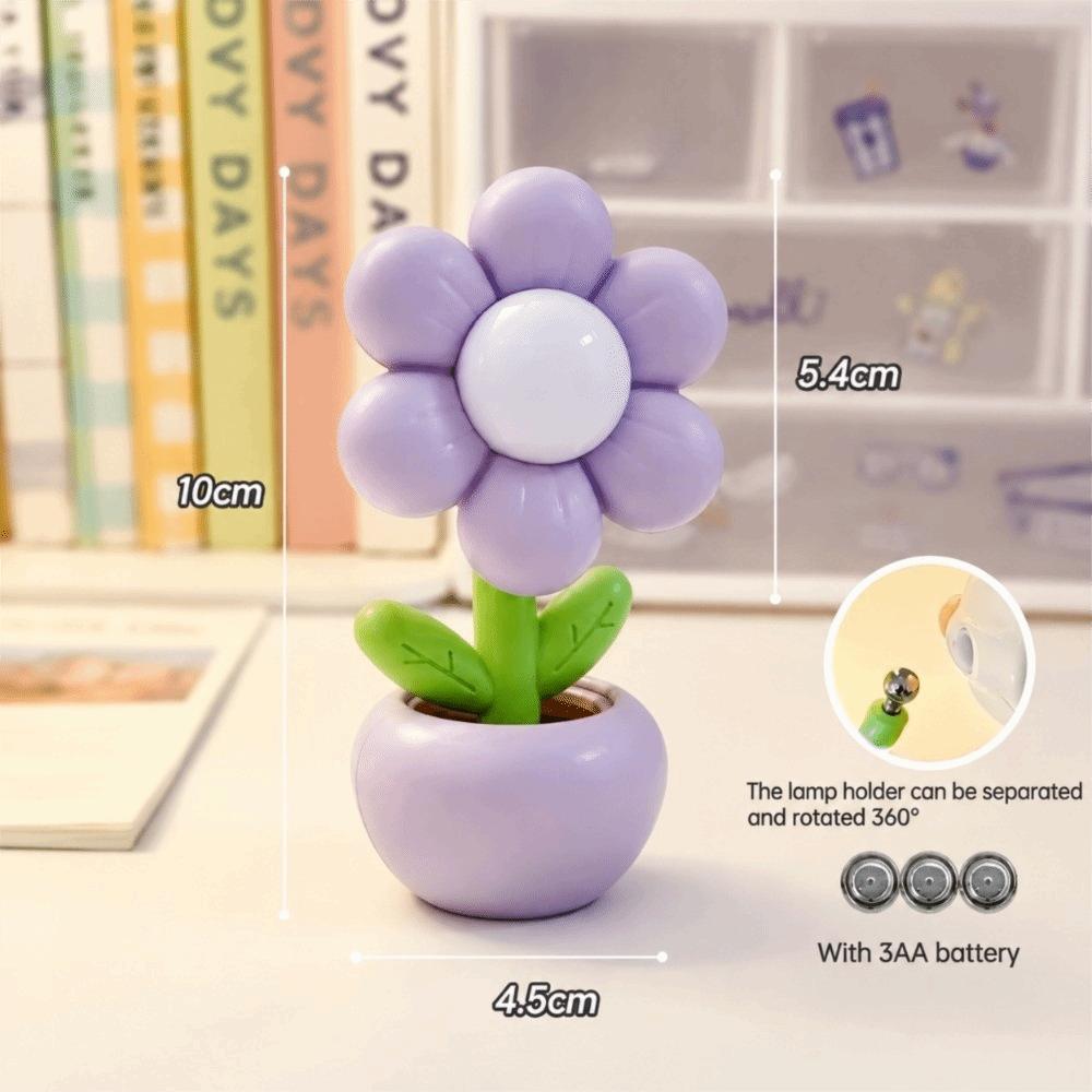 Mini Size LED Night Light Floral Design Floral Night Light Bedside Night Light For Children