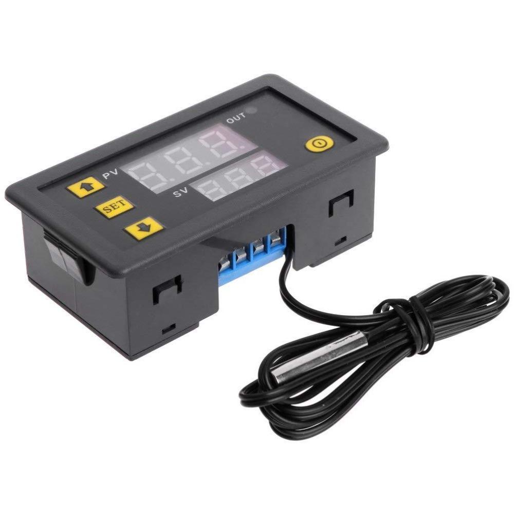 1PC W3230 AC110-220V Sondenleitung 20A Digitale Temperaturregelung LED-Anzeige Thermostat mit Heiz-/Kühlsteuergerät