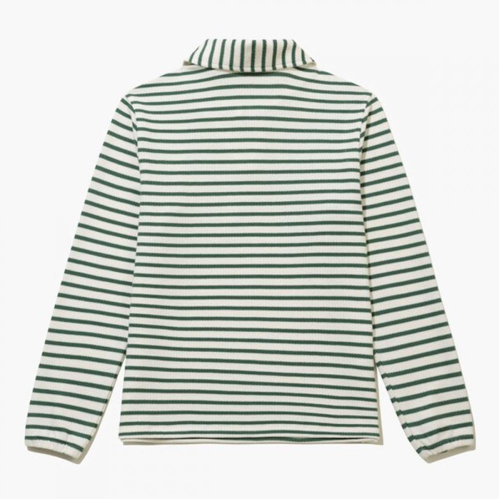 MunSingwear Women S Long Sleeve STripe T ShirT Green mr122lTl11