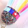 Creative Diamond Badminton Keychain Fashion Girls Bags Car Accessories Car Accessories Sticker Jewel