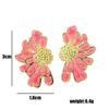 European Stainless Steel Flower Stud Earrings - High-End Design, Women's Fashion, Light Luxury, Popular Accessories