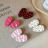 Cute Polka Dot Hair Clips Women Colorful Oval Hairpins Sweet Daily Hair Accessories for Girls Side Bangs Clip Headwear