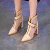 Fashion Shoes Female 2025 High Quality Pointed Toe Women's Boots Fashion Mesh Breathable Shoes Women New Best Seller Zipper Sandal Boots