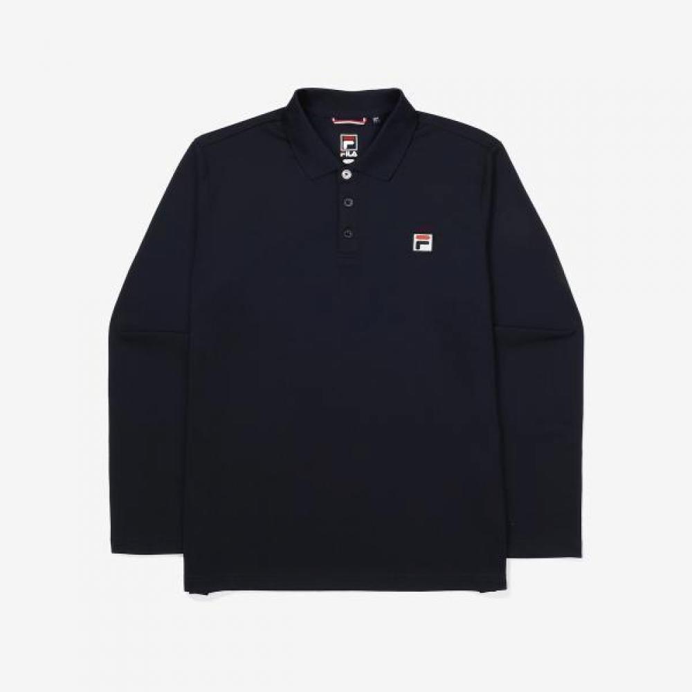 Fila Pique Stretch Long Sleeve Polo navy/95
