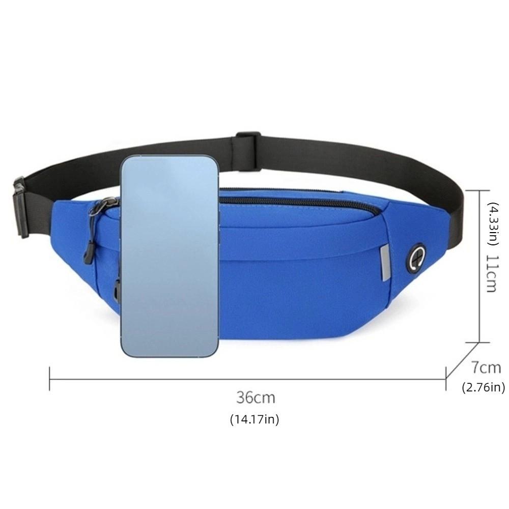 Waterproof Men Fanny Phone Pack Oxford Cloth Running Waist Bag Crossbody Chest Bag  Couple