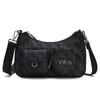 Heritage Basketball Fabric Shoulder Bag Women Bags Black F13W328165F-BK