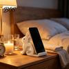 Creative Plastic Phone Dock Cute Rabbit Holder, 3D Printed Cell Stand, Bunny Shape Mobile Holder Universal Hands-Free Desktop Mount for Smartphones