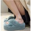 Fashion Woman Furry Ladies Faux Fur Luxury Fluffy Plush Slipper House Fuzzy Girl Platform 7CM Indoor Sandals Winter High-heeled Shoes