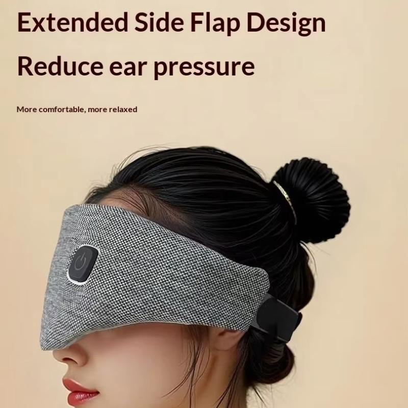 USB Heated Eye Mask for Dry Eyes Sleep Steam Eye Massager Hot Compress Sleep Shading Relieve Eye Fatigue for Offic &Travel 3speed Temperature Control