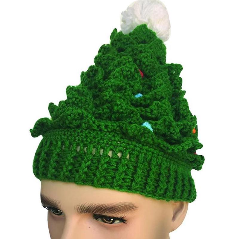 Handmade Knitted Christmas Parent-Child Hat - Warm Creative Winter Holiday Accessory