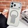 Color Block Magnetic Stand Phone Case for iPhone 17 Pro Max, Apple 16, and 15 - Soft Edge, Hard Shell