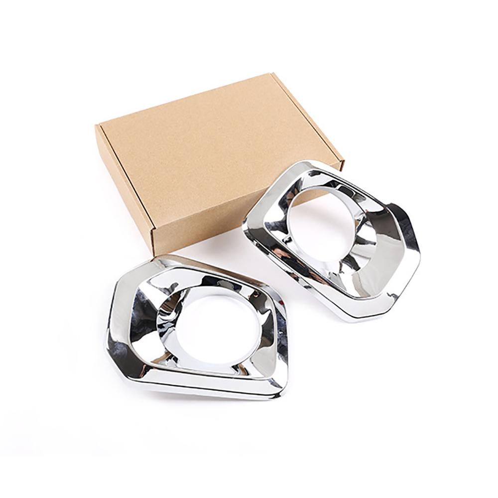 2x Front Bumper Grille Chrome Fog Light Covers Trims For Toyota Tacoma 2016-2023