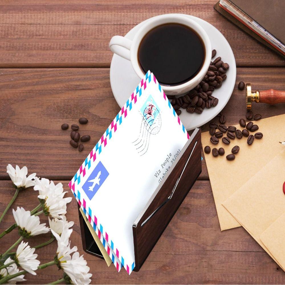 Lightweight Mail Holder Rack Acrylic Envelope and Bill Sorter File and Letter Holder School