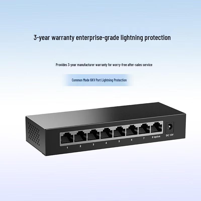 H3C Mini S1208V 8-Port Gigabit Desktop Switch
