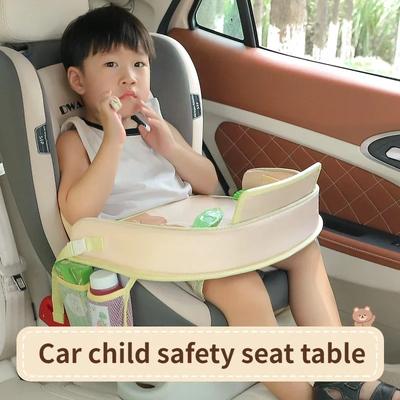 Mesa Bandeja de Carro para Crianças Bebês Cerca de Segurança para Assento de Bebê Mini Desenho Animado Tecido Oxford Impermeável Acessórios Automotivos para SUV MPV Universal