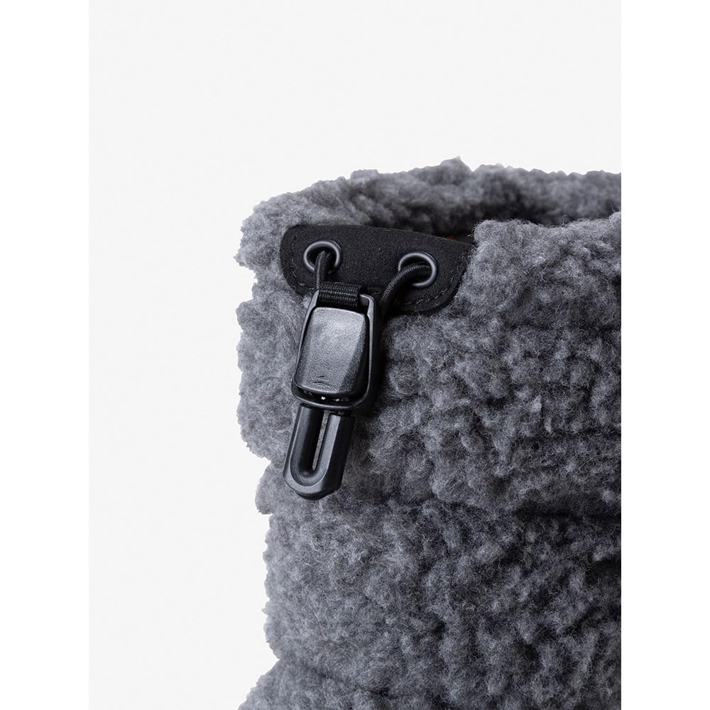 The North Face K Nuptse Bootie VII Mixed Size 16 Fleece, Charcoal/TNF Black,
