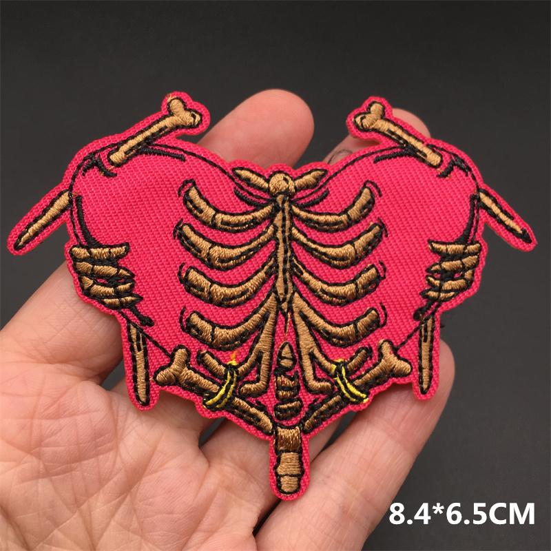 Iron On Sticker Embroidered Patches For Clothing Anime Clorhing Stickers Punk Sewing Iron-On Transfers For Clothing