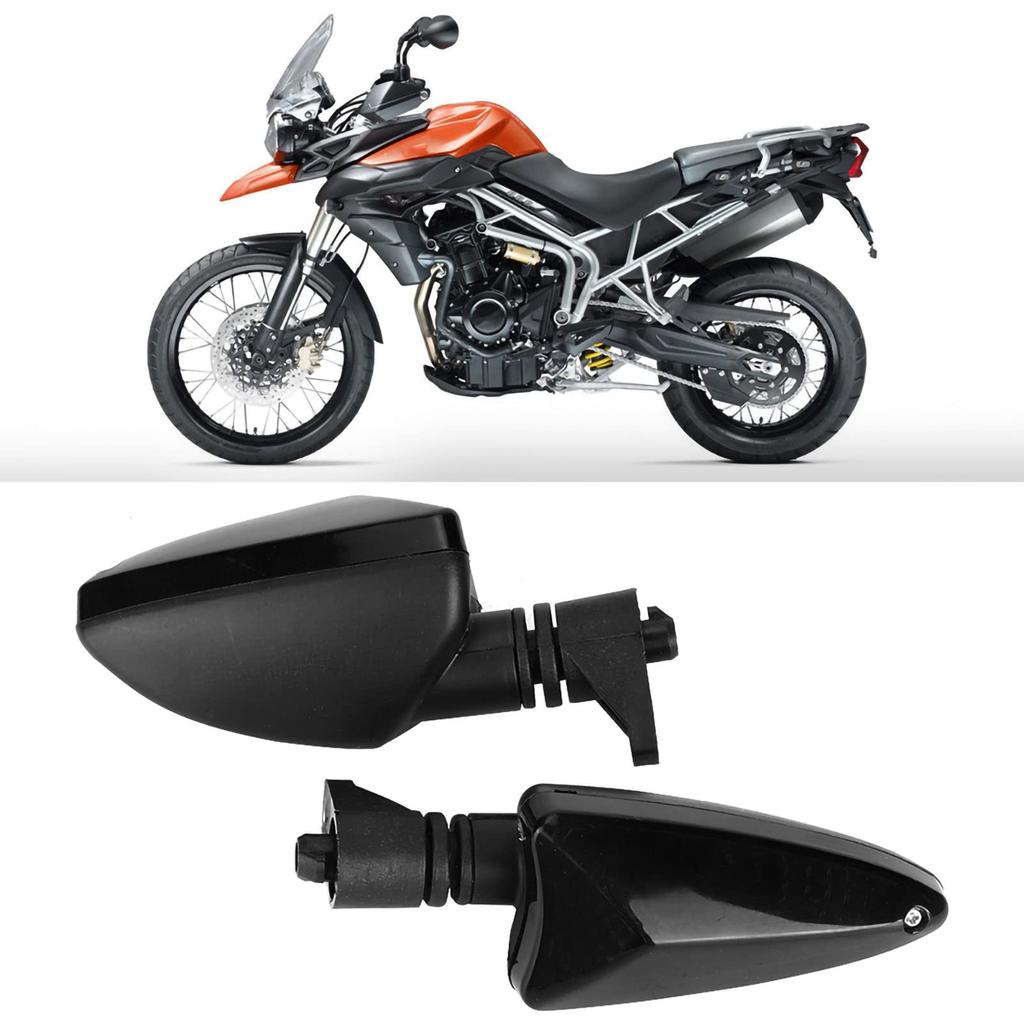 Motorcycle Turn Signal Lamp ABS Plastic Material Energy Saving Easy Installation 07-14 Compatible with Tiger Daytona (Smoke Black)