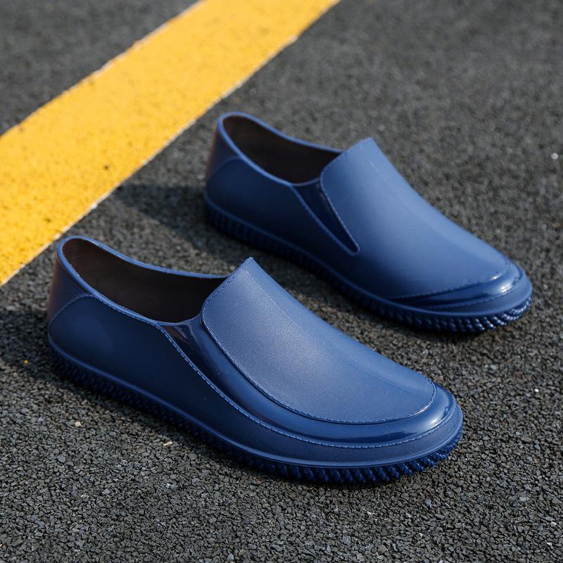 Men's Waterproof Non-Slip Short Rain Boots for Fishing and Kitchen Use