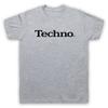 Techno Music Parody Logo Tech Nics Joke Mixer Turntable Mens And Womens T-Shirt