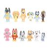 Bluey Anime Action Figures Bandit Chilli Bingo With Movable Joints Animation Dog Model Dolls Kids Party Favor Toys Birthday Present