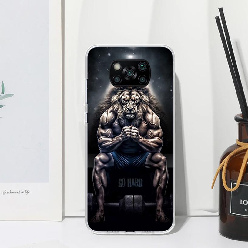 Lion Alpha Male Cub King Phone Case For Xiaomi Poco X7 X6 X5 M7 M8 Pro F7 Ultra Redmi 15C 15 13C 13 12C 12 10 10C 10A Art Fundas