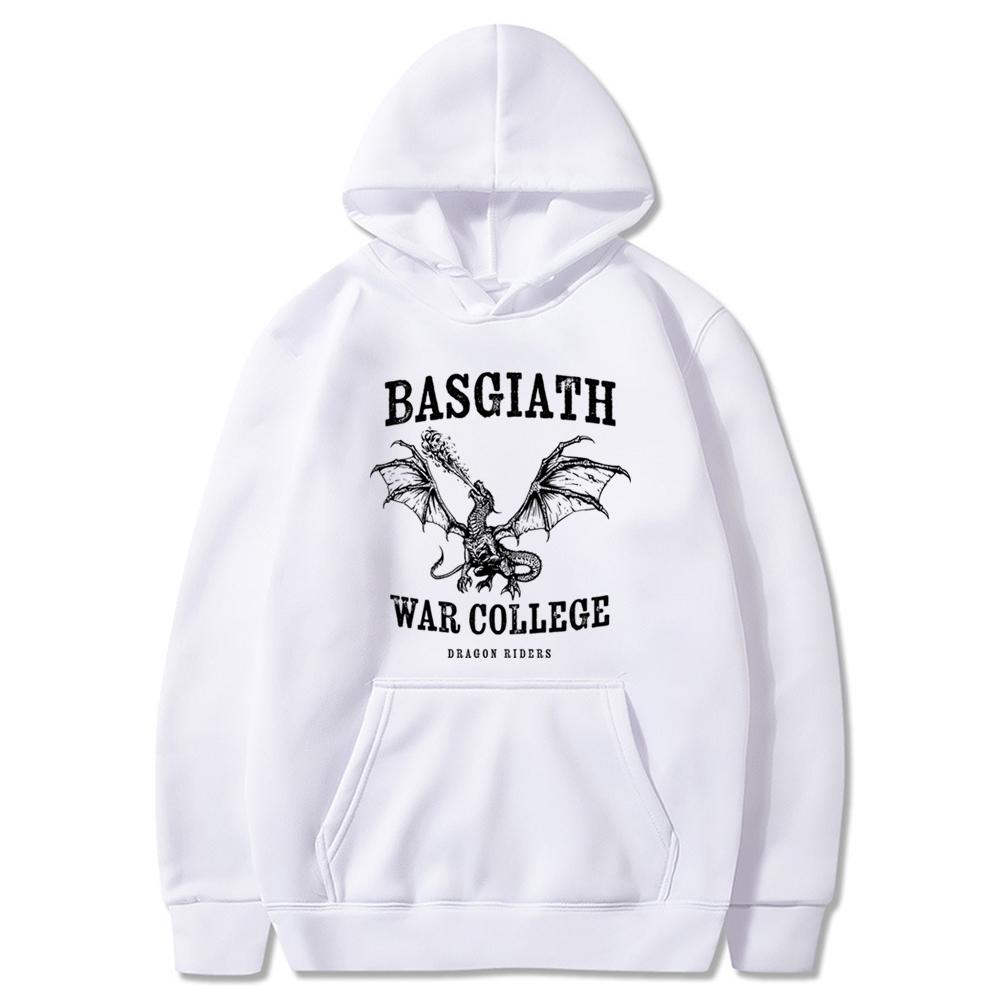 Mikina s kapucí Basgiath War College Mikina s kapucí Čtvrté křídlo Zlatý jezdec na draka Pulovr Violet Sorrengail Xaden Riorson Mikiny