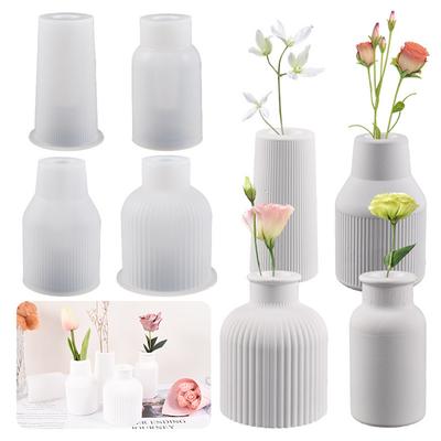 Creative Epoxy Resin Vase Mold Silicone DIY Handmade Plaster Molds New  Flower Arrangement Home Pendant Decorations Tools