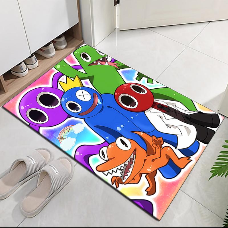 Rainbow Friends Printed Carpet, for Office Chair Living Room Bedroom Kitchen Room Decor Gifts.