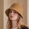 Zebra Pattern Bucket Hat Autumn and Winter Warm Multi-color Wool Bucket Hat Niche Personality Basin Hat Women