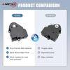 2Pcs HVAC Blend Door Actuator Replacement For Chevy Silverado 1500 2500 Suburban Tahoe GMC Sierra Yukon XL Cadillac Escalade Hummer H2, Heater Air
