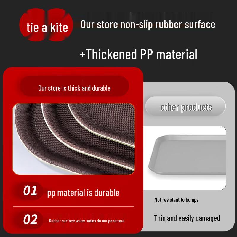 Zhao Ran Anti-slip Plastic Serving Tray