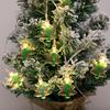 Weihnachtsbeleuchtung String Weihnachtsmann Schneemann Batteriebetriebene Girlande LED Weihnachtsdeko Licht Party Neujahrsdeko