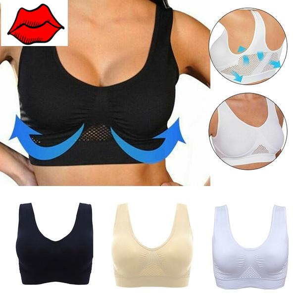 

Воздух проницаемый охлаждение летняя спортивная йога беспроводной бюстгальтер