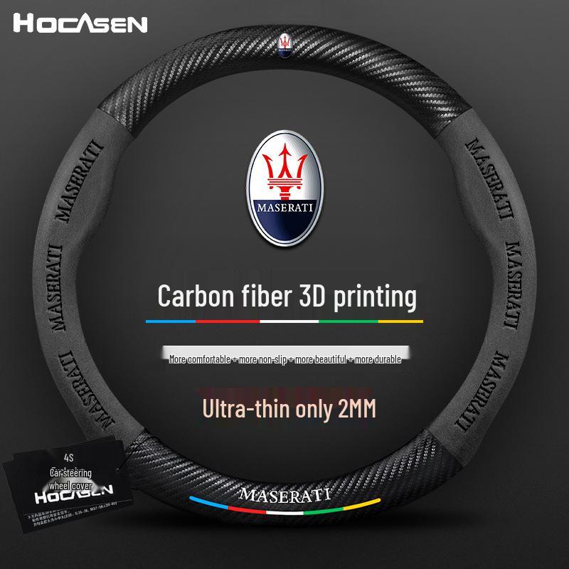Maserati Presidente Levante Ghibli Leather Steering Wheel Cover