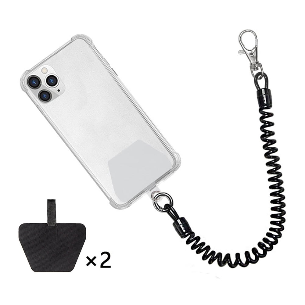Mobile Phone Lanyard Mobile Phone Spacer Spring Lanyard Mobile Phone Back Pad Connecting Piece Retractable Elastic Cord Loss Prevention Cord