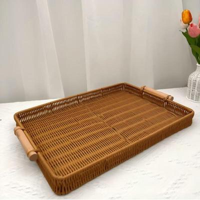 Dirien Woven Rattan Style Serving Tray
