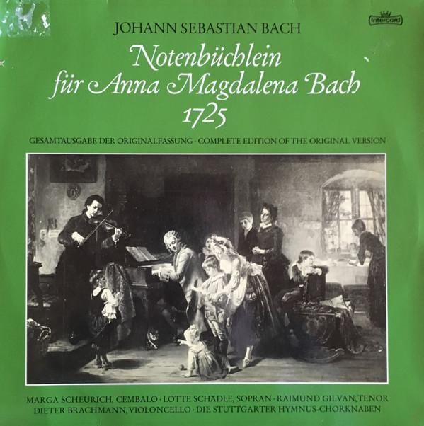 LP Record JOHANN SEBASTIAN BACH MARGA SCHEUR Johann Sebastian Bach Notenbchle INT180858 Intercord 1983 Germany Classical Used